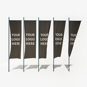 Flag Promo 3D model