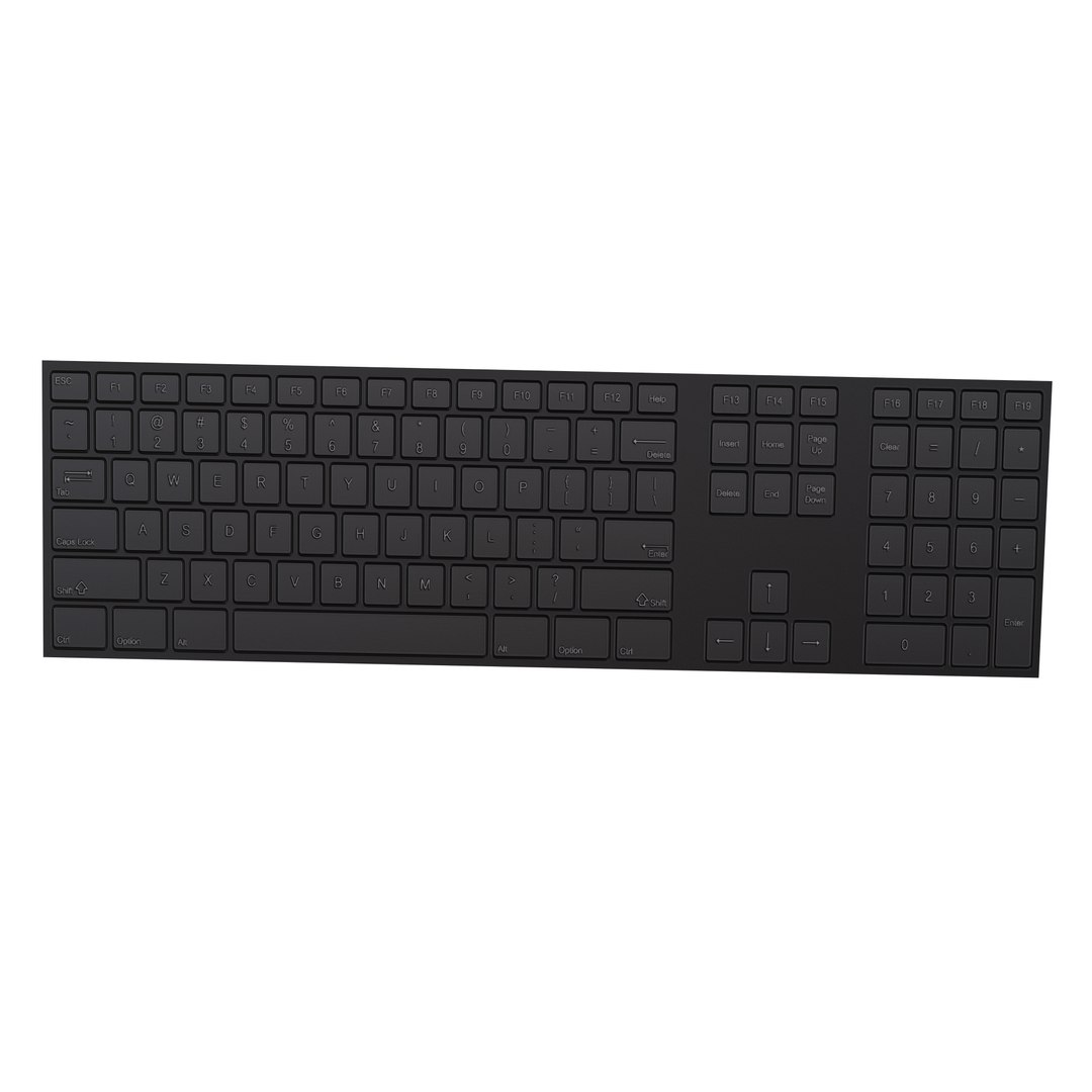 3D Keyboard 01 - TurboSquid 2140554