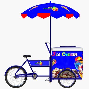 3d model ice cream cart