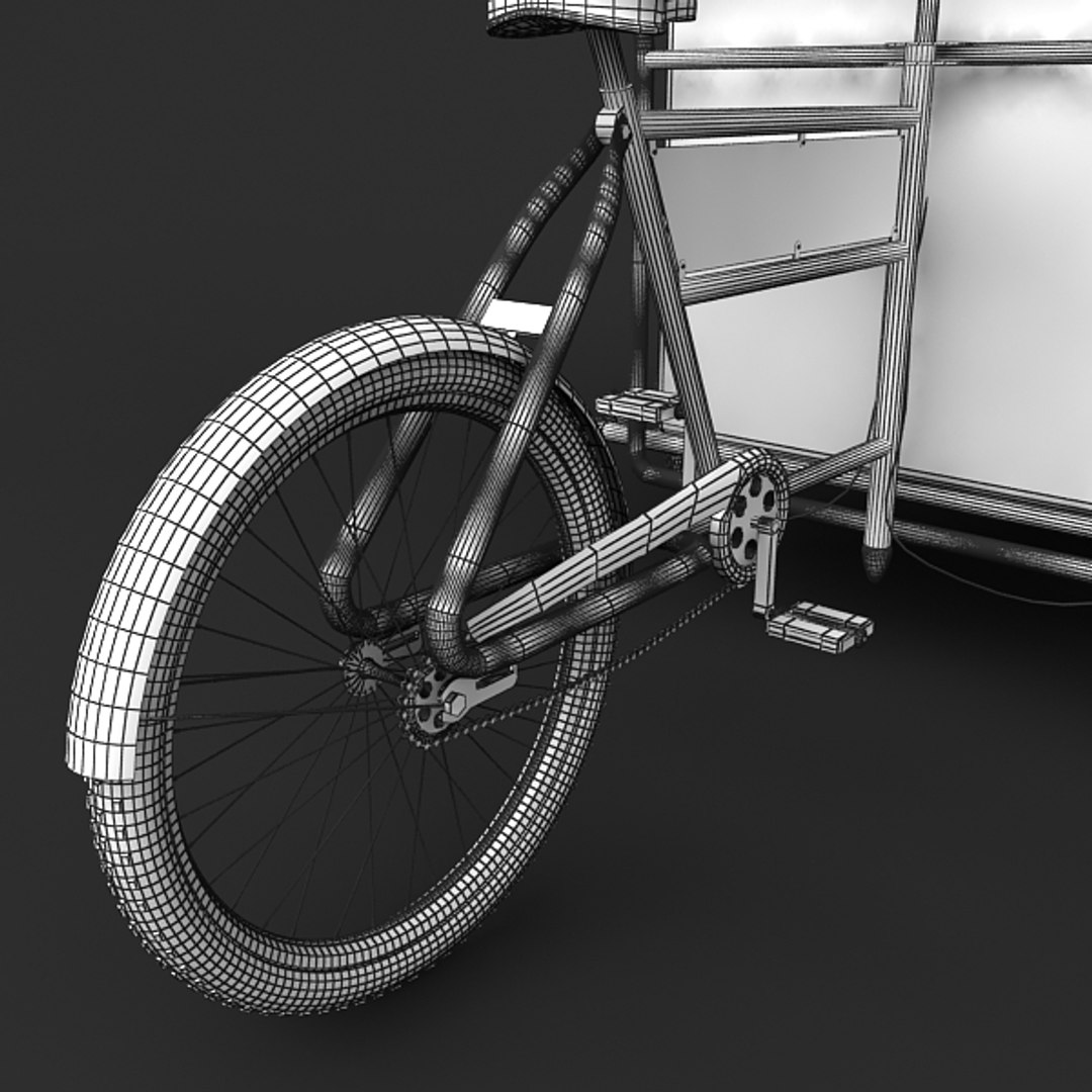 3d Model Ice Cream Cart