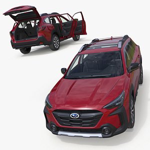Subaru Outback 2025 Crimson Red Rigged