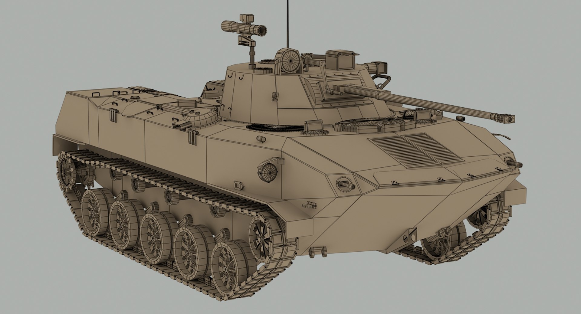 Russian Bmd 2 3d Model