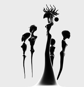 Inamorta and four servants