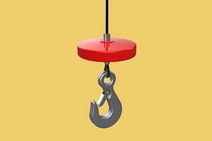 LIFTING CRANE EYE HOOK ELECTRIC HOIST WIRE ROPE SLING CABLE TON model