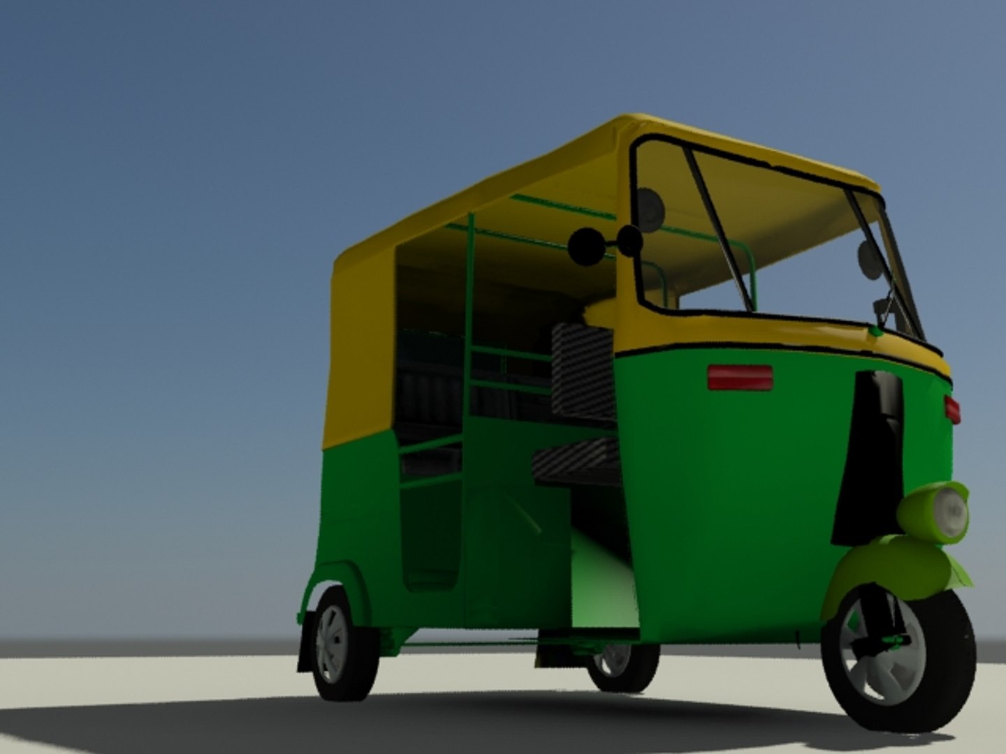 Car Auto Rickshaw 3d Model
