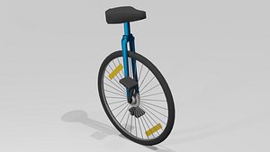 Unicycle OBJ 3D model
