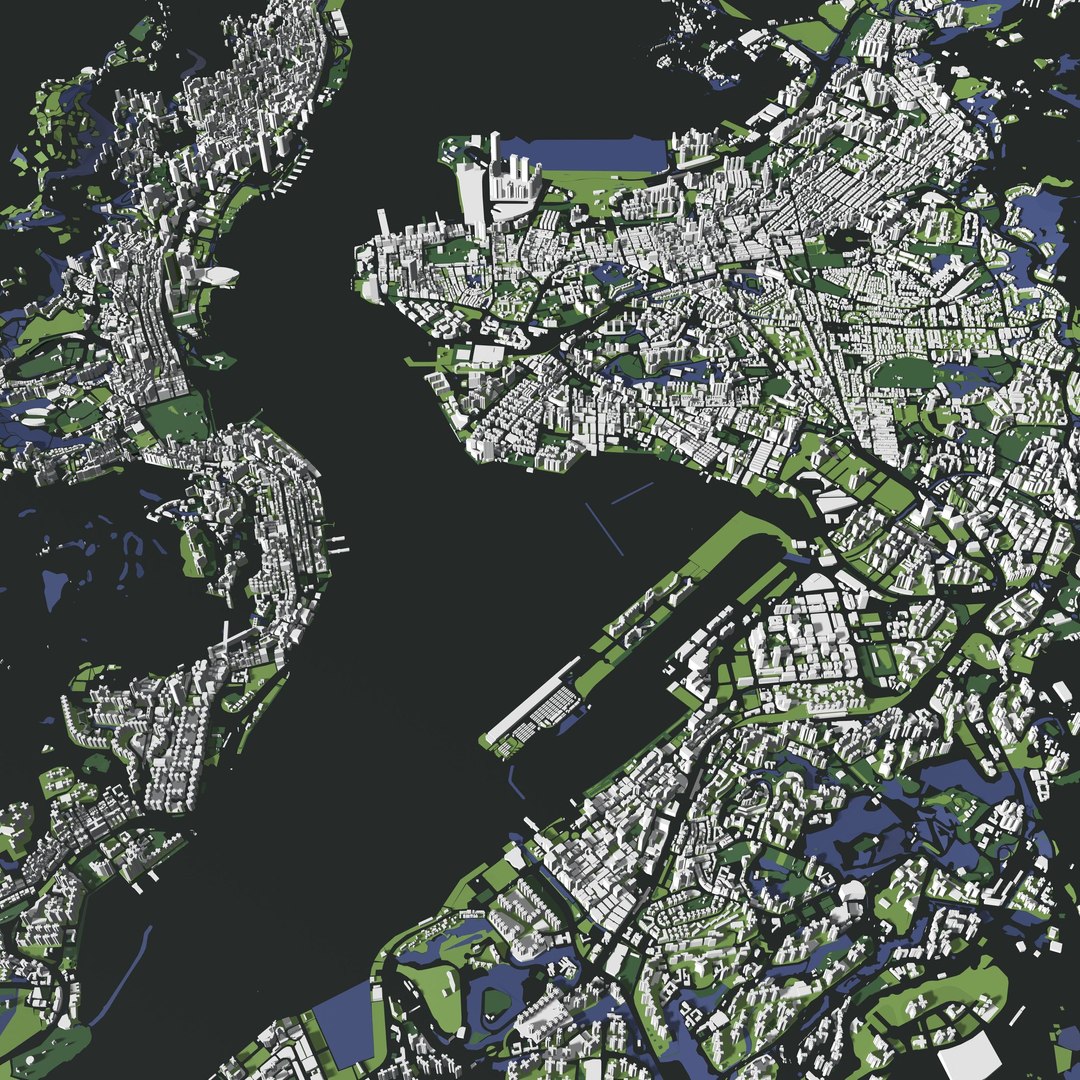 3D Hong Kong - City And Mass Buildings - TurboSquid 2204928