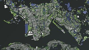 3D Hong Kong - city and mass buildings