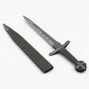 Crusader Dagger Used 3D model