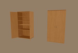3D cupboard furniture furnishing