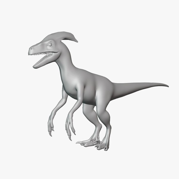 Paradeinonychus Basemesh Low Poly 3D model