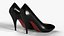 Glamorous High-Heeled Shoes for Print