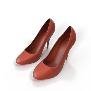 3D Glamorous High-Heeled Shoes for 3D Print model