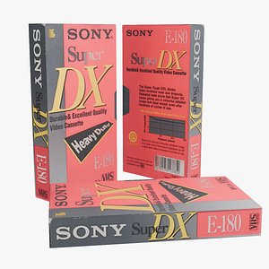 VHS Sony Super DX E-180 Heavy Duty