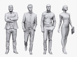 people pack business 3d model