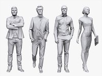 Lowpoly People Business pack