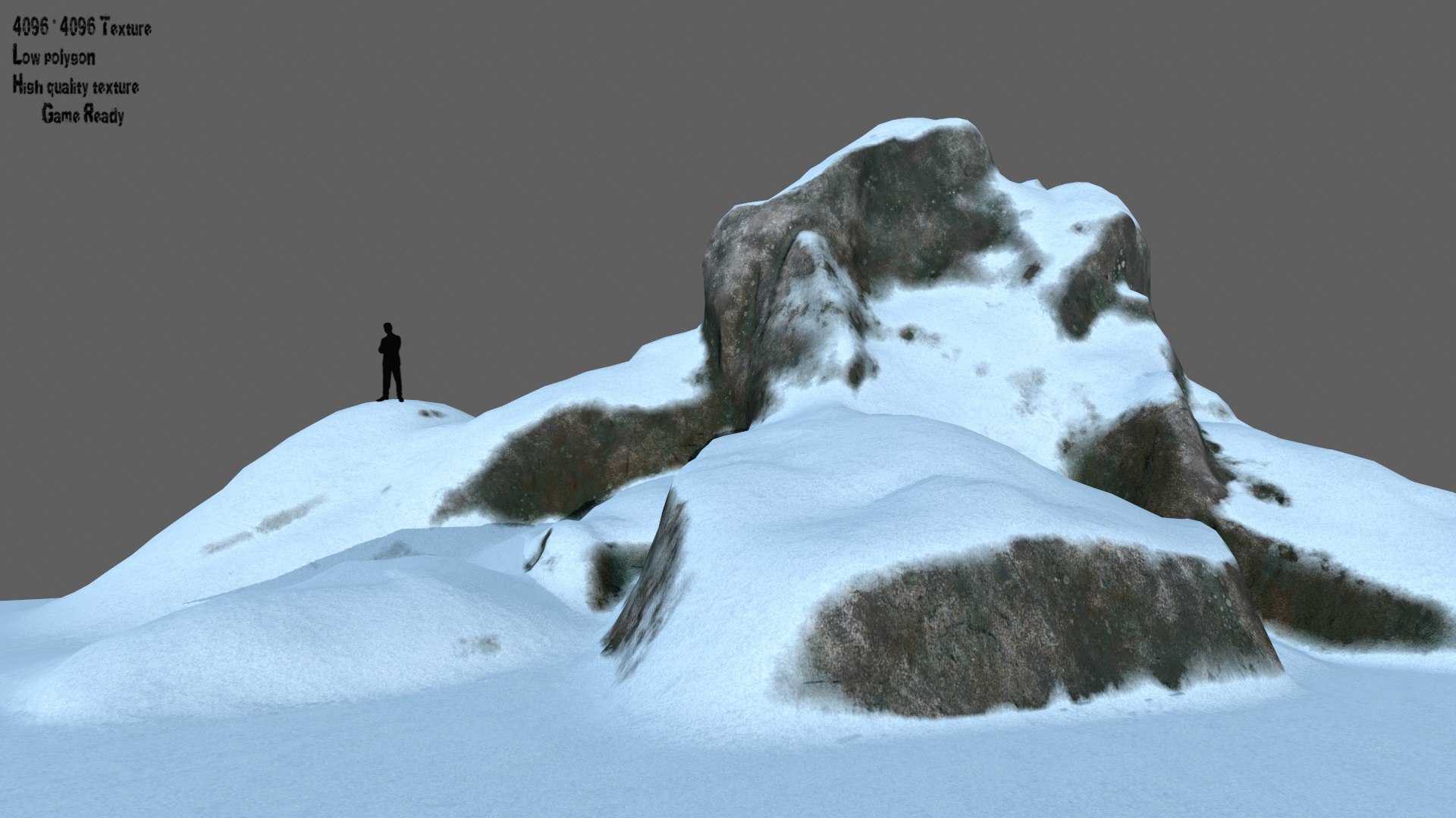 Rock Snow 3D Model - TurboSquid 1263932