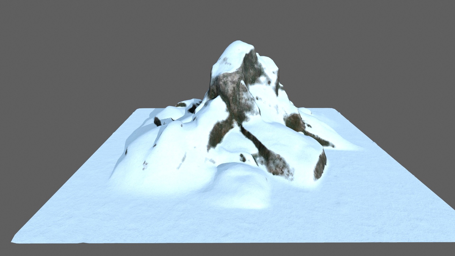 Rock Snow 3D Model - TurboSquid 1263932