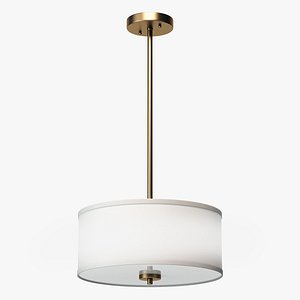 3D Aaru Fabric Semi Flush Mount MK2