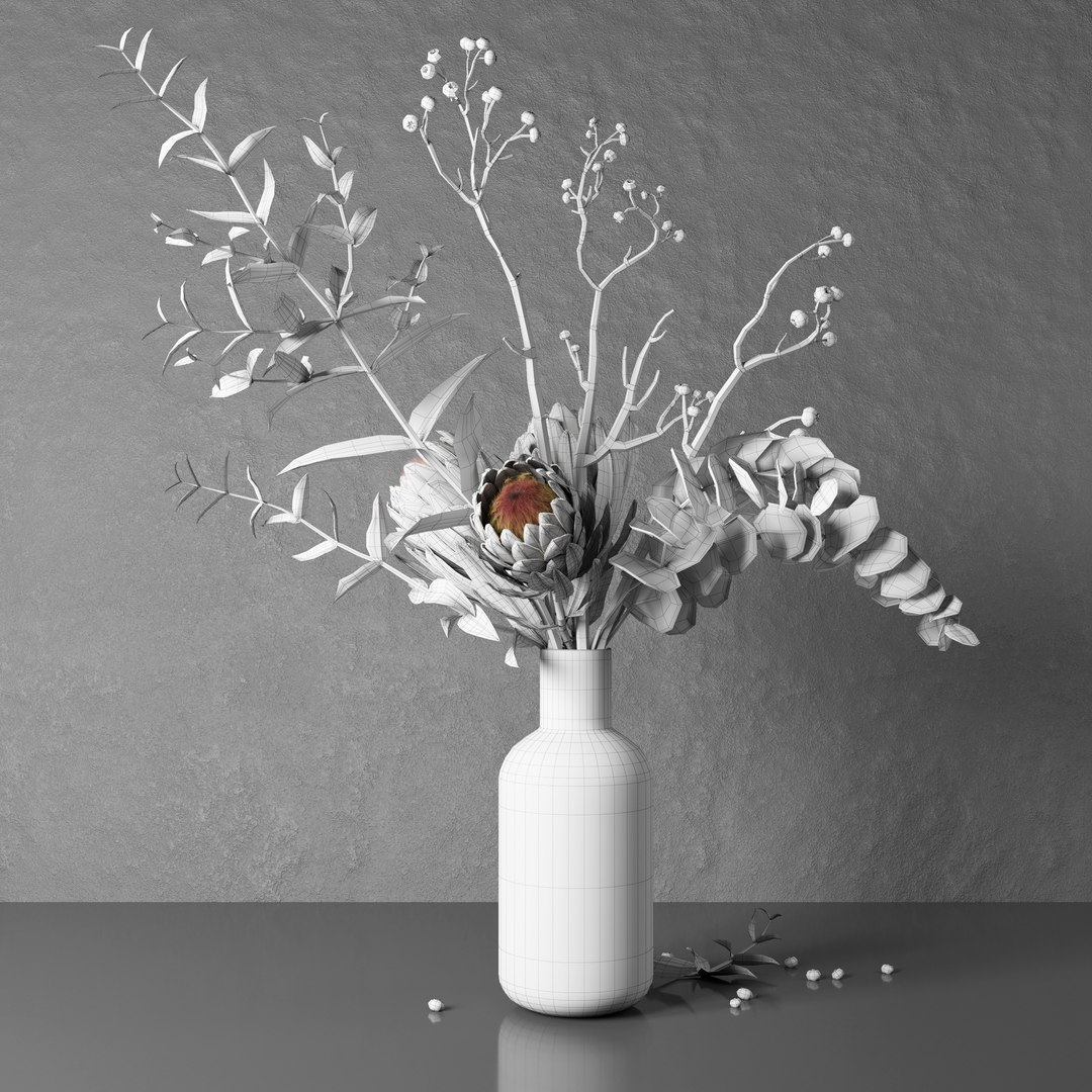bunch flowers protea eucalypt 3D model https://p.turbosquid.com/ts-thumb/SU/s3bkfr/sytHw2Ld/bunch_of_flowers_with_protea_and_eucalipt_008_edges/jpg/1603388848/1920x1080/fit_q87/059c9e7607d55009dd335d7951179fa1deccd92d/bunch_of_flowers_with_protea_and_eucalipt_008_edges.jpg