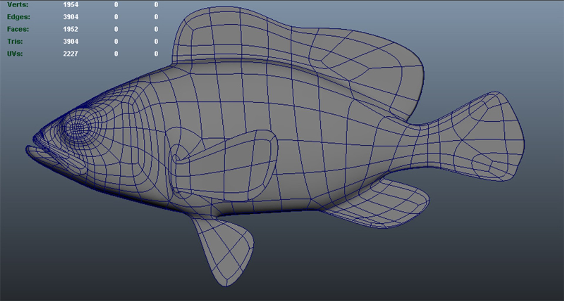 3d Pacific Mutton Hamlet Model