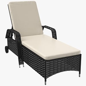 sun lounge lounger 3D model