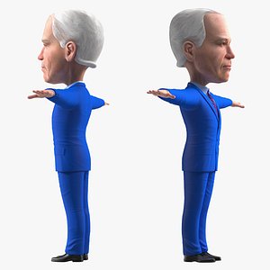 Cartoon Joe Biden Rigged for Modo