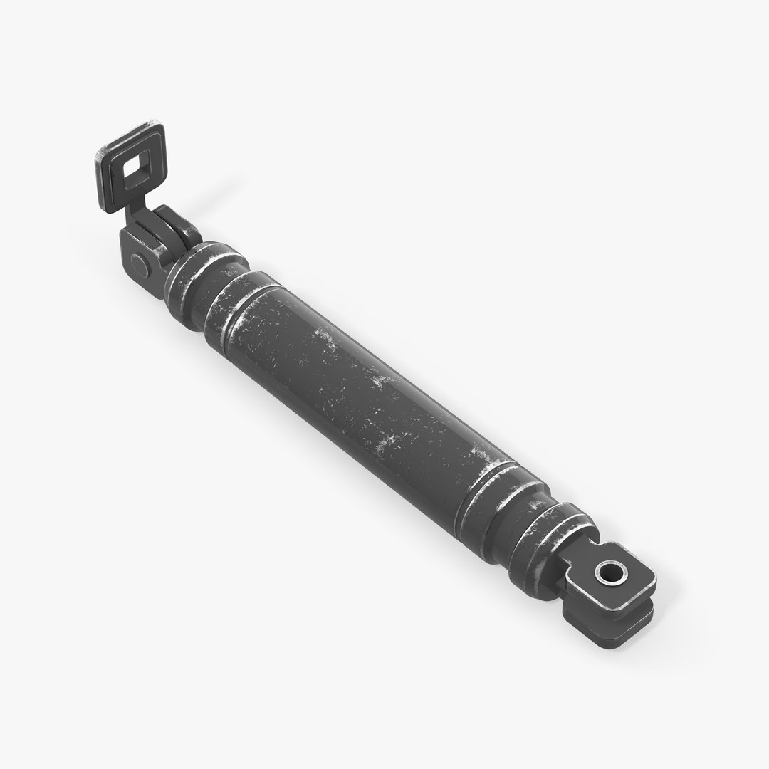 Sci-Fi Painted Hydraulic Cylinder 5 3D Model 3D model preview