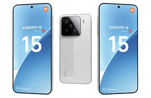 3D model Xiaomi 15 White Low Poly