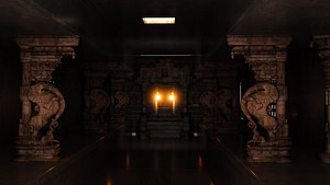 3D model vishnu temple