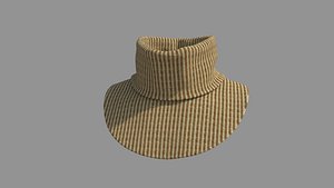 Scarf - High Neck Collar 3D