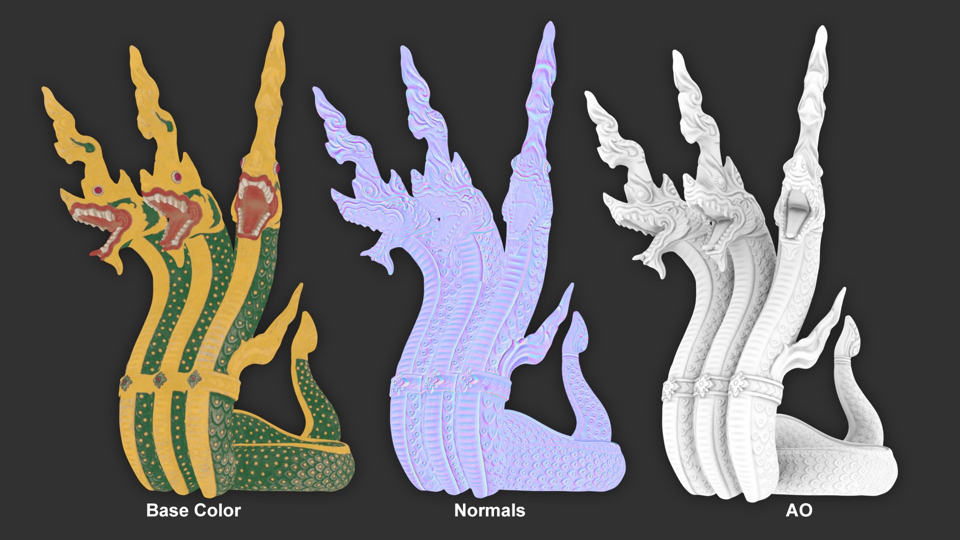 Asian Sculptures 3D model https://p.turbosquid.com/ts-thumb/SV/Yxf53d/Ai/kingnaga_textures21/jpg/1755281998/1920x1080/fit_q87/74cbe526fb7a50d61c8b3edf7ec11f66112db8d3/kingnaga_textures21.jpg