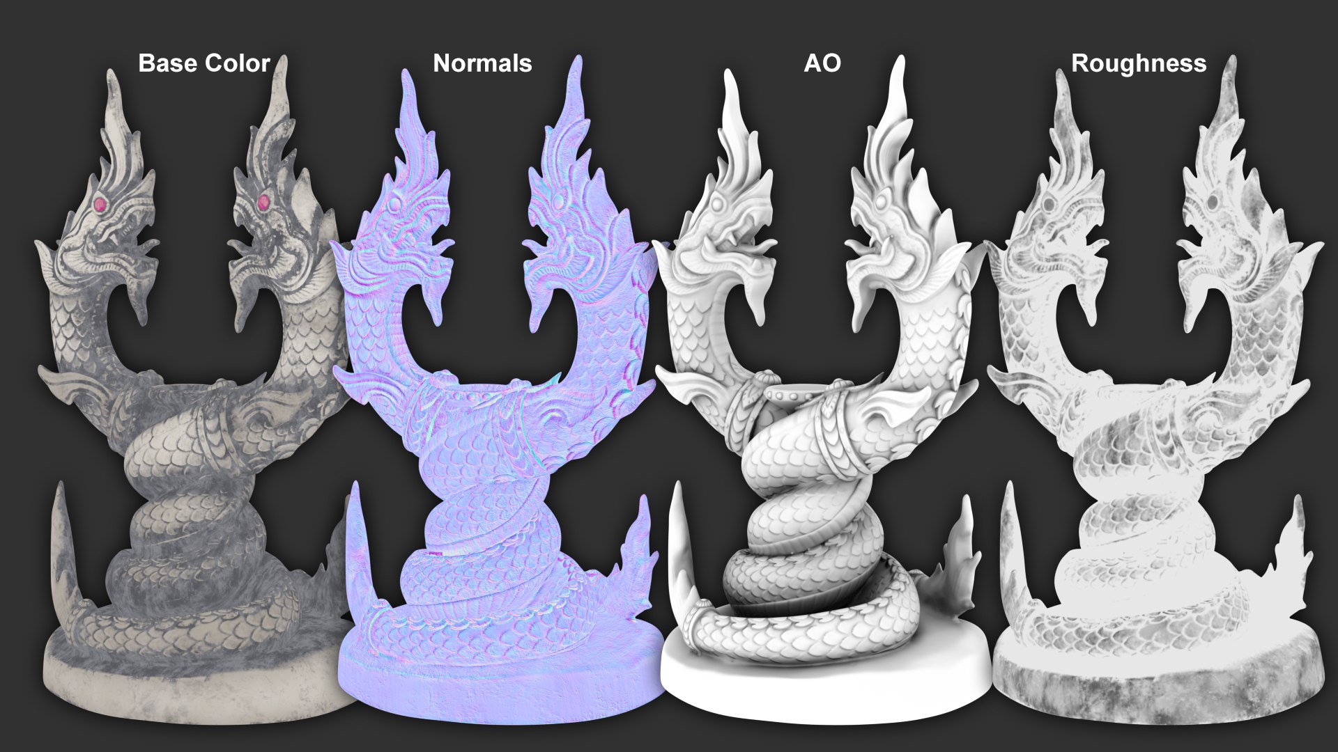 Asian Sculptures 3D model https://p.turbosquid.com/ts-thumb/SV/Yxf53d/wT/thainaga_textures2/jpg/1755282235/1920x1080/fit_q87/2cfbdf623511c030c5139cfee0b83f5aa45a95f6/thainaga_textures2.jpg