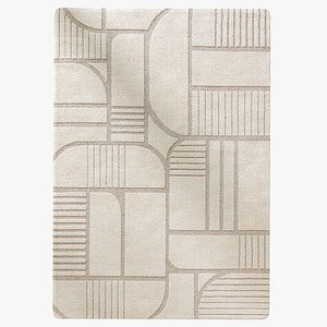 Eve Cream carpet from Benuta 3D
