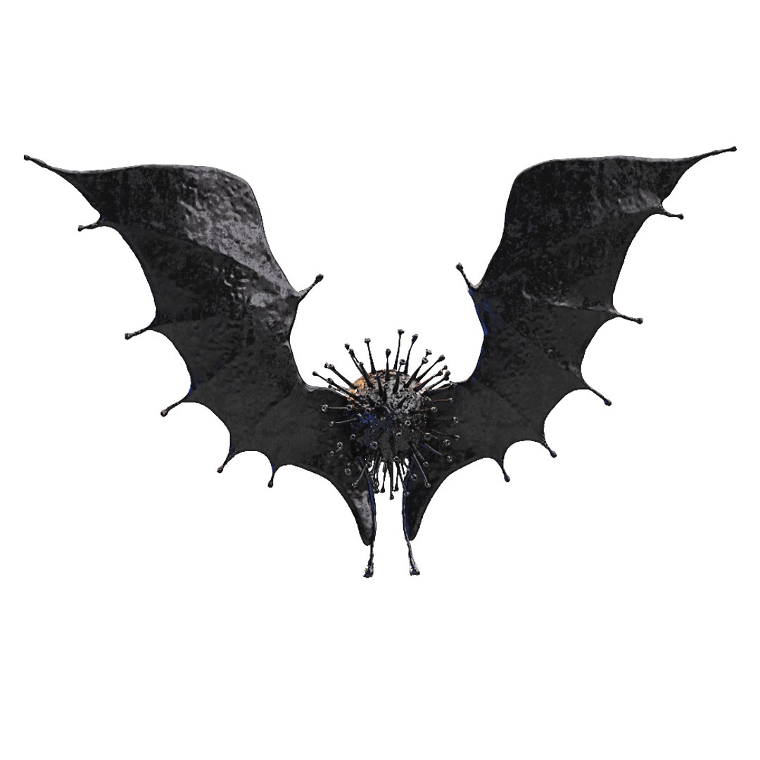 3D corona black coronavirus bat wings https://p.turbosquid.com/ts-thumb/SV/dmDKZY/oBM7oJ0x/view_02/jpg/1586482385/1920x1080/fit_q87/a46e0d48bd3485f408c0c9e668cfc792e42cb17a/view_02.jpg