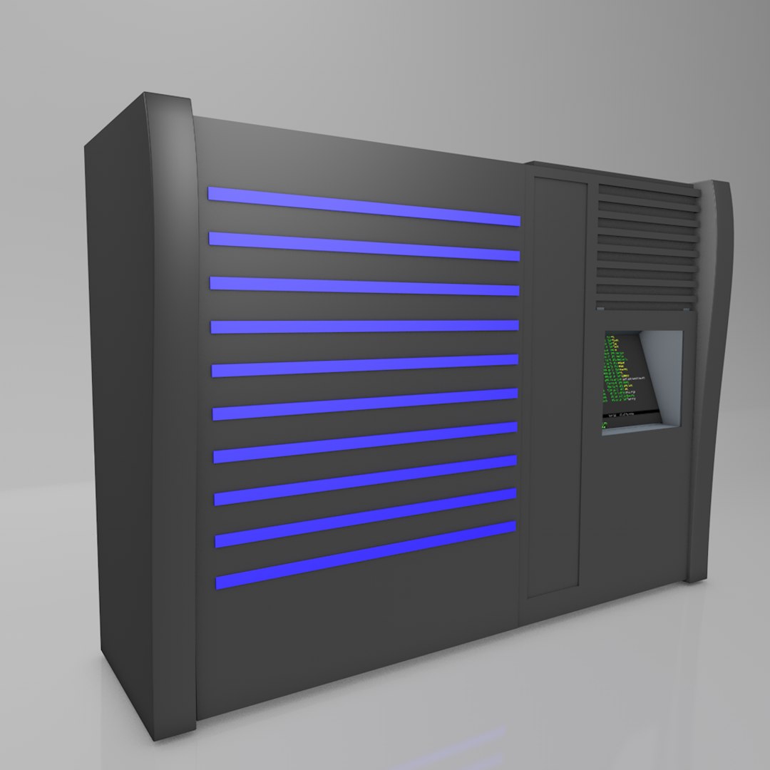 3D Mainframe Server Rack - TurboSquid 1658887
