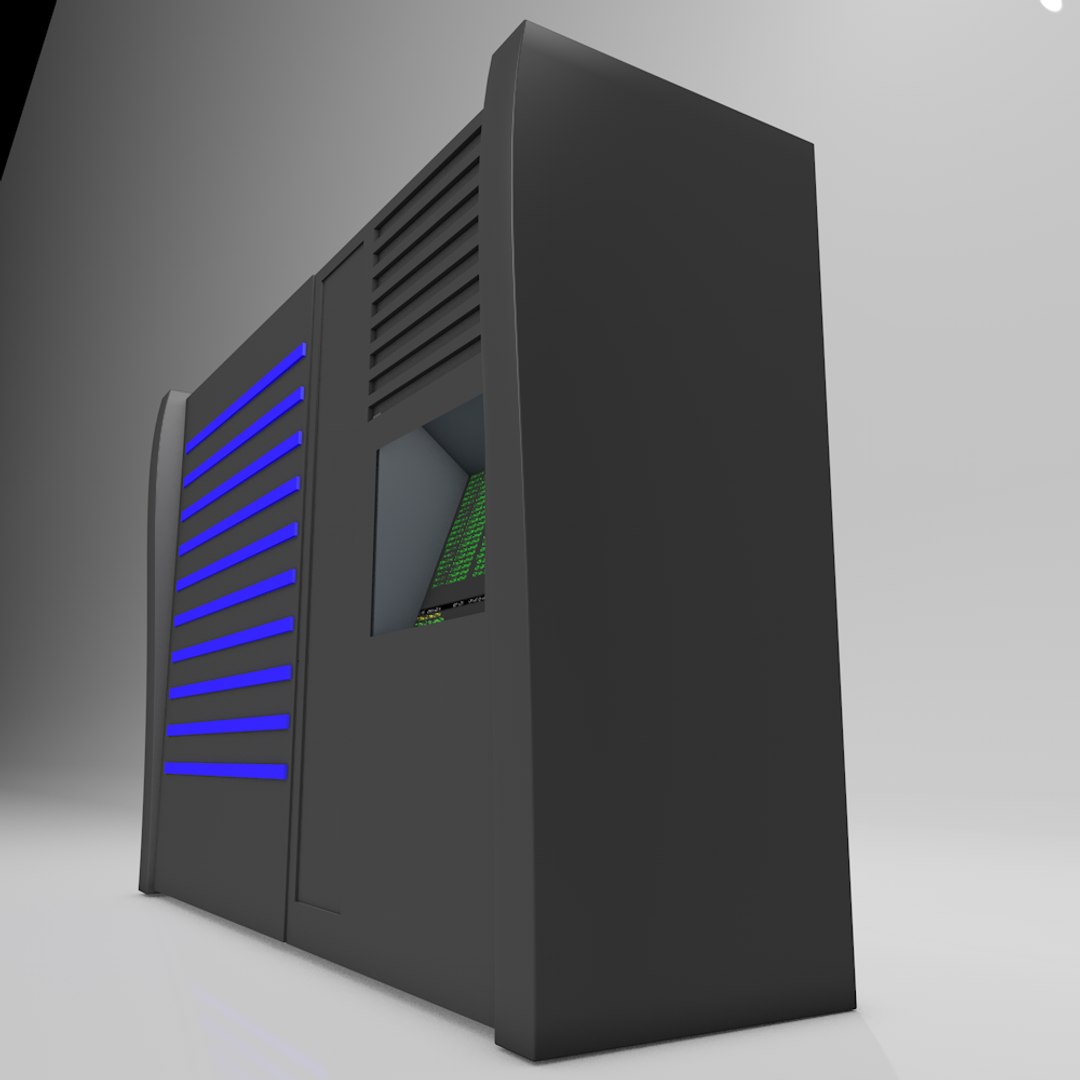 3D Mainframe Server Rack - TurboSquid 1658887