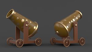 3D model Circus Cannon