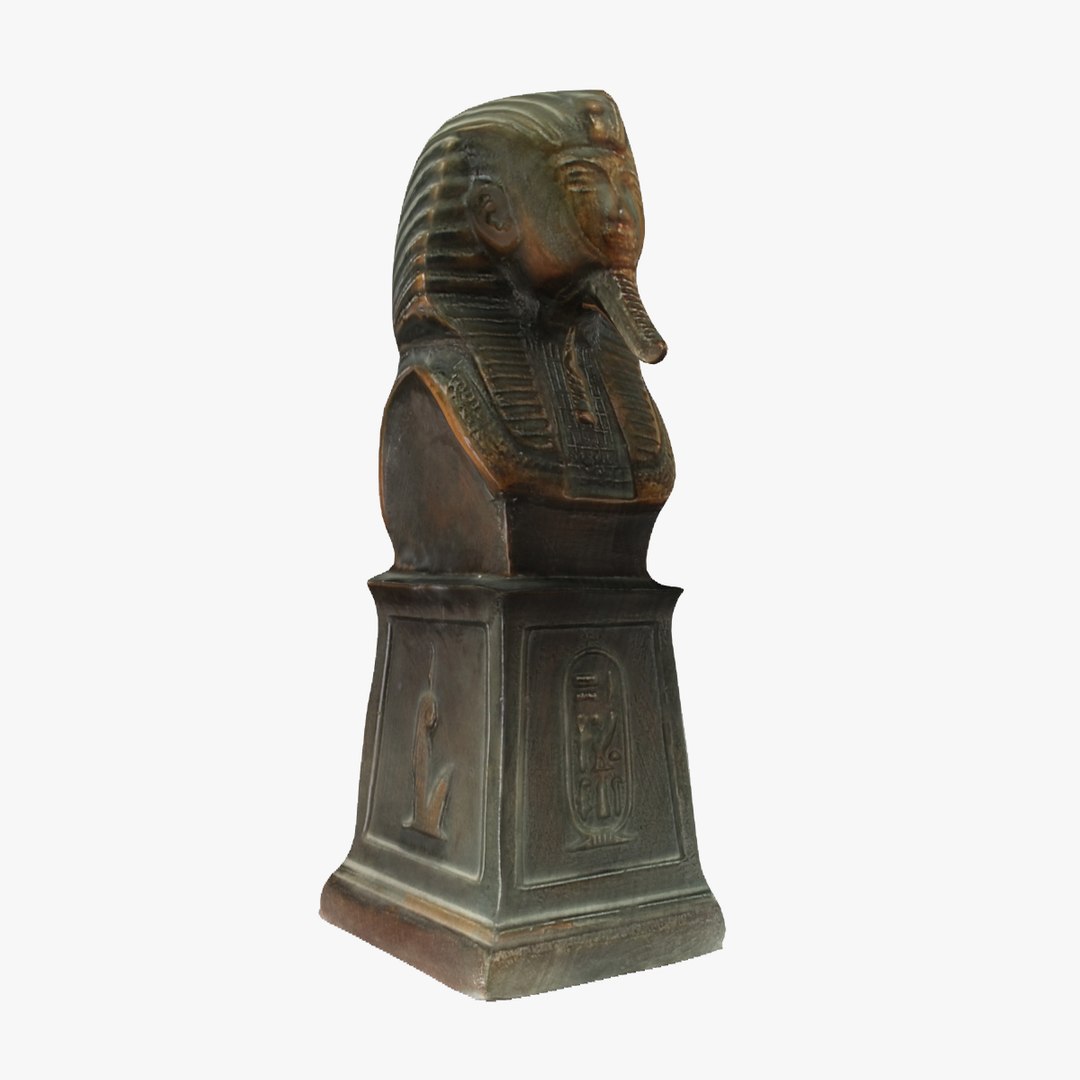 Egyptian Statue Statuette 3d Model