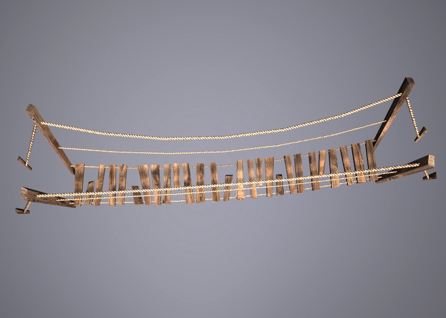 3d Hanging Rope Bridge
