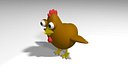 Game Ready Cartoon hen