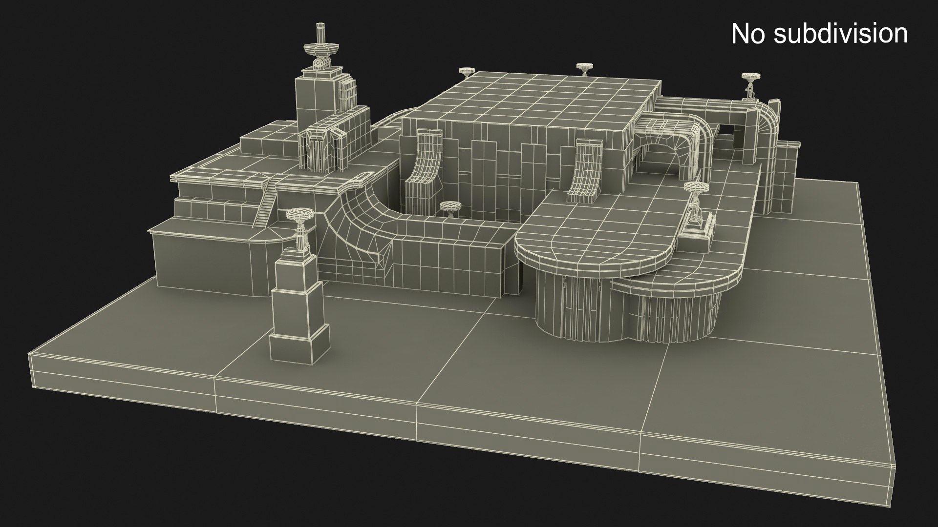 3D Pedestal Base Model - TurboSquid 2327367