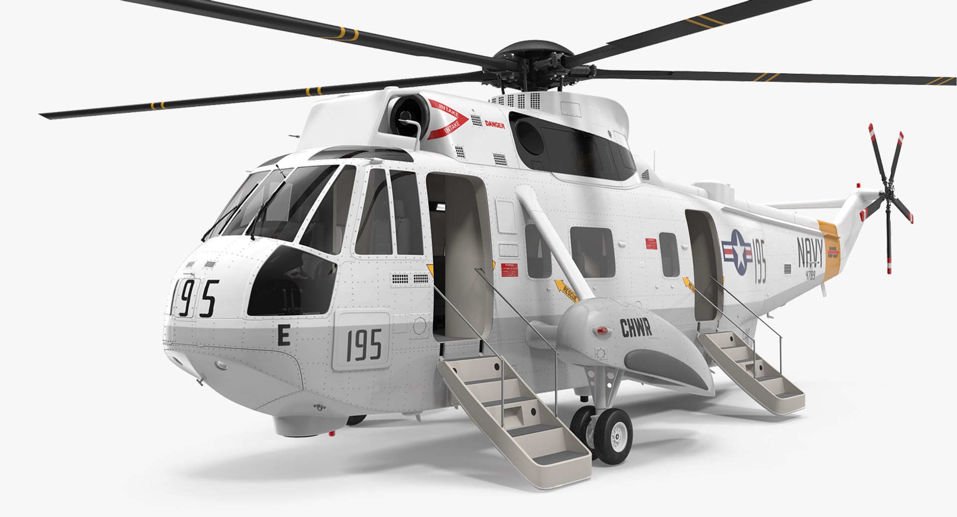 Sikorsky SH-3H Sea King USA Navy 3D Model 3D model preview