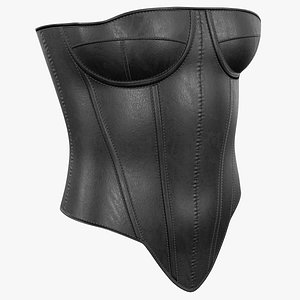 Leather Corset PBR 3D model