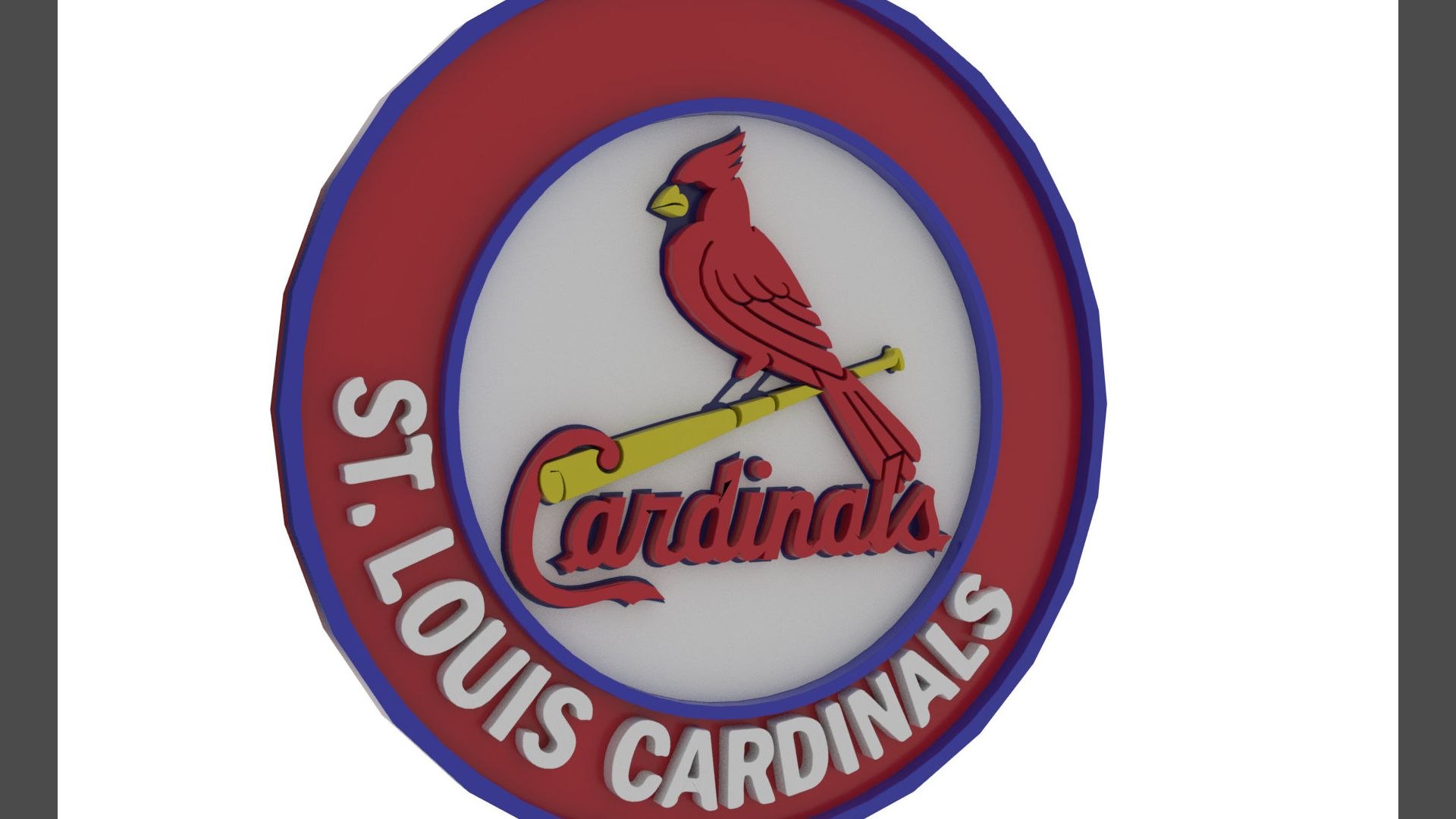 St Louis Cardinals Logo Keychan Shield Printable And Renderable 3D ...