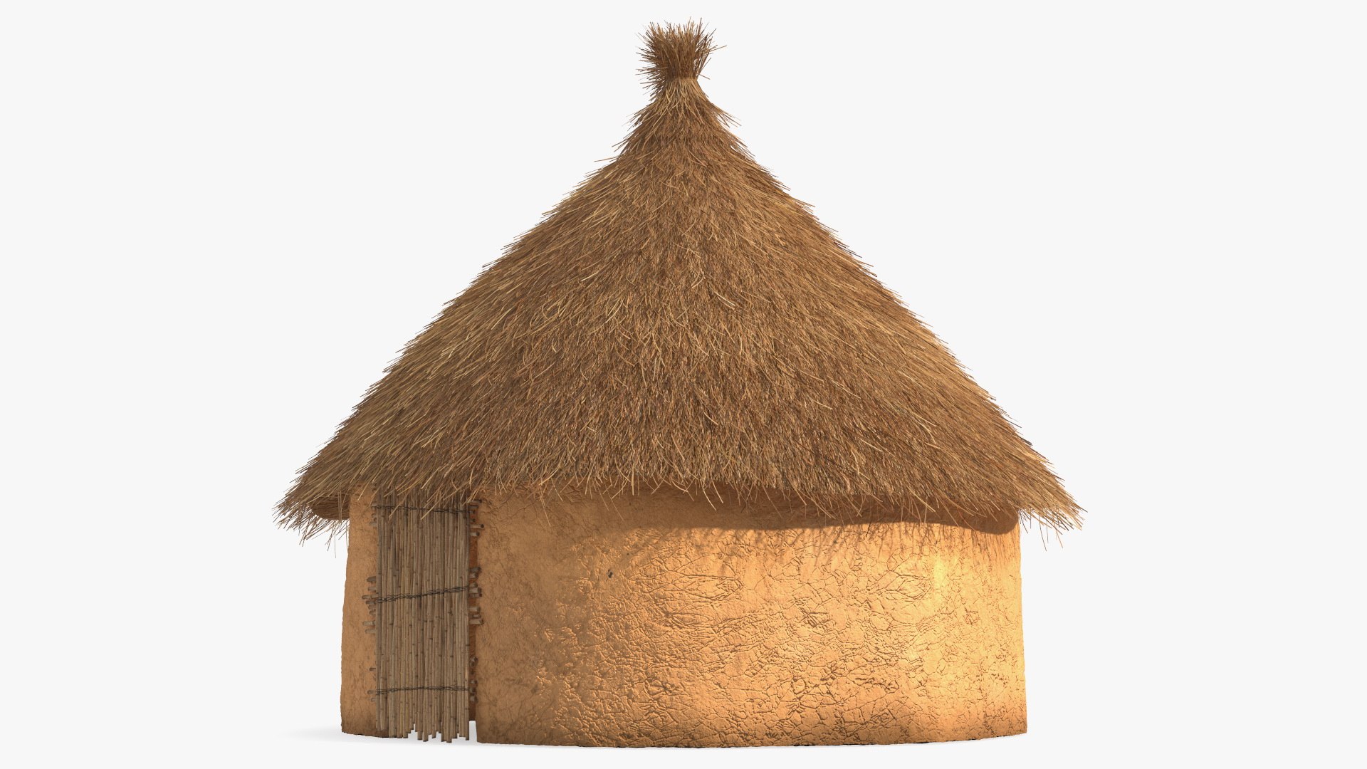 3D African Round Clay House Fur - TurboSquid 1784446