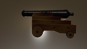 3d model cannon