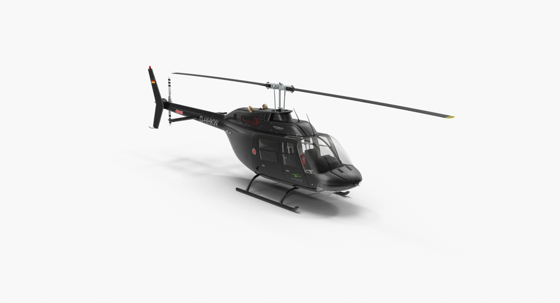 3d Model Of Bell 206b 3 Jetranger