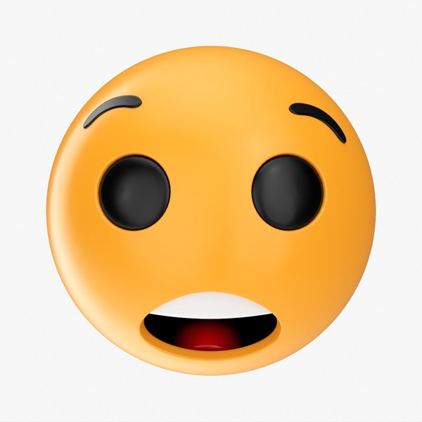 Emoji Fearful Face 3D model