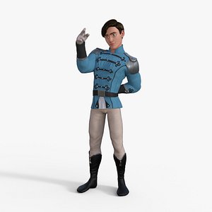 3D Prince Character Rigged model